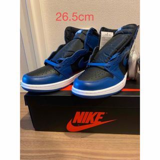 ジョーダン(Jordan Brand（NIKE）)のナイキ エアジョーダン 1 ハイ OG "ダークマリーナブルー　26.5cm(スニーカー)