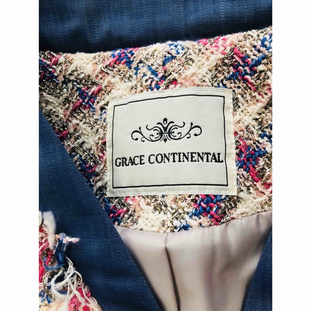 grace continental コンビツイードコート 新品未使用-