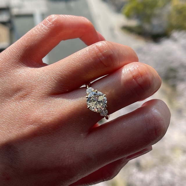 レディースリング超豪華✨K18  ダイヤモンド　リング　D3.688ct 13号