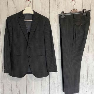 スーツカンパニー(THE SUIT COMPANY)の最終価格　ザスーツカンパニー　スーツ　セットアップ　ダークグレー　ストライプ(セットアップ)