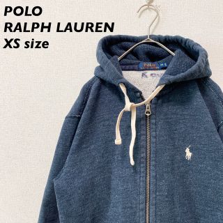 ポロラルフローレン(POLO RALPH LAUREN)のポロラルフローレン　パーカー　フーディ　フルジップ　刺繍ロゴ　男女兼用　XS(パーカー)