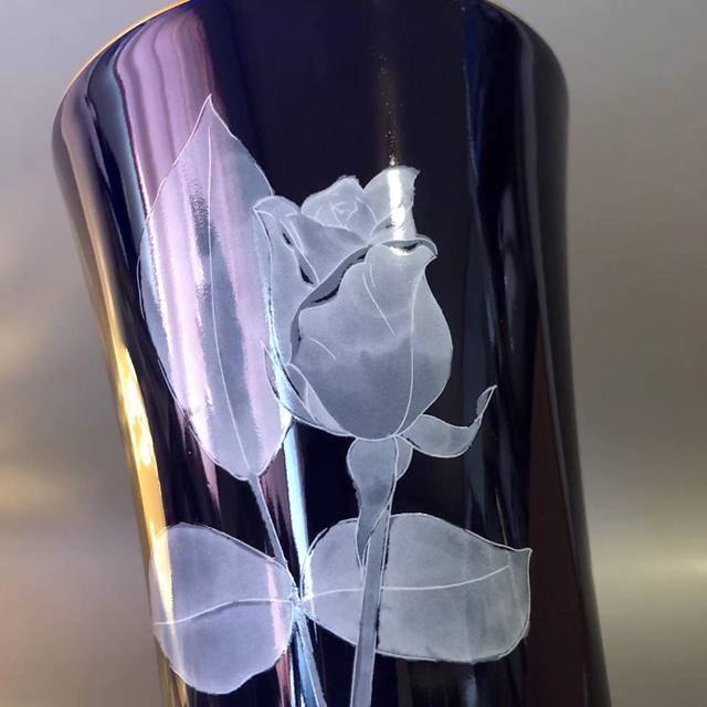 N44、有田焼 香蘭社  薔薇絵 花瓶 インテリア/住まい/日用品のインテリア小物(花瓶)の商品写真