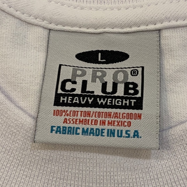 PRO CLUB(プロクラブ)の新品 プロクラブ 無地 半袖Tシャツ ヘビーウエイト 白2枚セット L メンズのトップス(Tシャツ/カットソー(半袖/袖なし))の商品写真