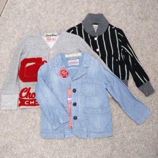 デニムダンガリー(DENIM DUNGAREE)のフィス キッズ 羽織 110サイズ３点セット(ジャケット/上着)