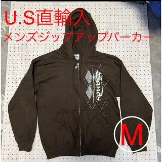 U.S-182  U.S直輸入　メンズジップアップパーカー　M(パーカー)