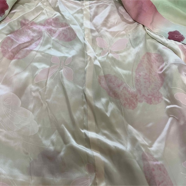 道行コート　羽織り　訪問着　着物　正絹　花柄 レディースの水着/浴衣(着物)の商品写真