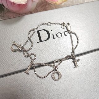 DIOR  ブレスレット ラインストーン ピンク