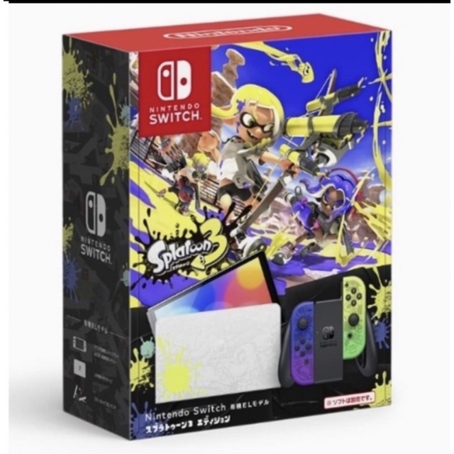 Nintendo Switch(ニンテンドースイッチ)のNintendo Switch 有機ELモデル スプラトゥーン3エディション エンタメ/ホビーのゲームソフト/ゲーム機本体(家庭用ゲーム機本体)の商品写真