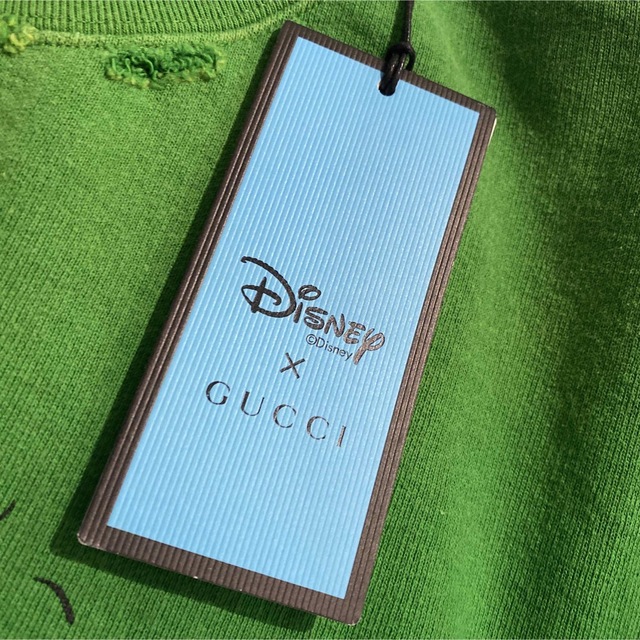 新品!レアGUCCI&Disneyコラボ☆ドナルド☆トレーナー☆グッチ緑グリーン-
