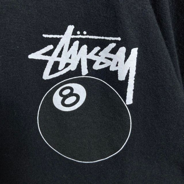 【人気Lサイズ】ステューシー 8ボール ビッグロゴ入りTシャツ 即完売モデル