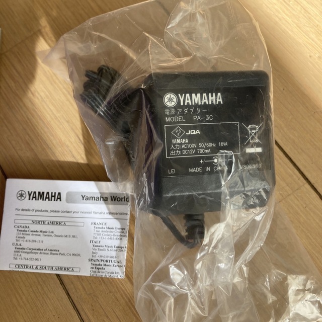 YAMAHA 電源アダプター　電子ピアノ　PA3C 楽器の鍵盤楽器(電子ピアノ)の商品写真