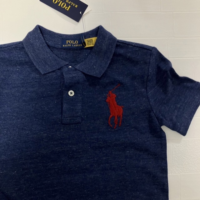 Ralph Lauren(ラルフローレン)の6t120cm 半袖　BPポロシャツ　ラルフローレン  ヘザーブルー キッズ/ベビー/マタニティのキッズ服男の子用(90cm~)(Tシャツ/カットソー)の商品写真