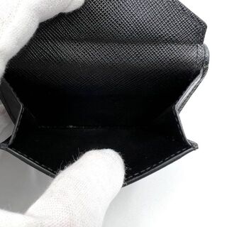 PRADA - 【極美品】プラダ 三つ折り財布 サフィアーノレザー ブラック 