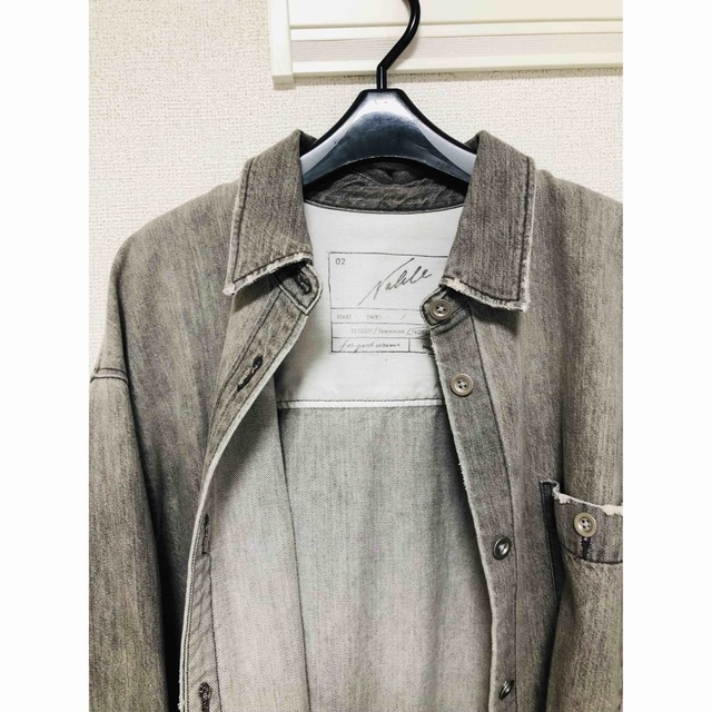 Noble(ノーブル)の【ミユキ様専用】  Foggy color Denim overshirts レディースのジャケット/アウター(Gジャン/デニムジャケット)の商品写真