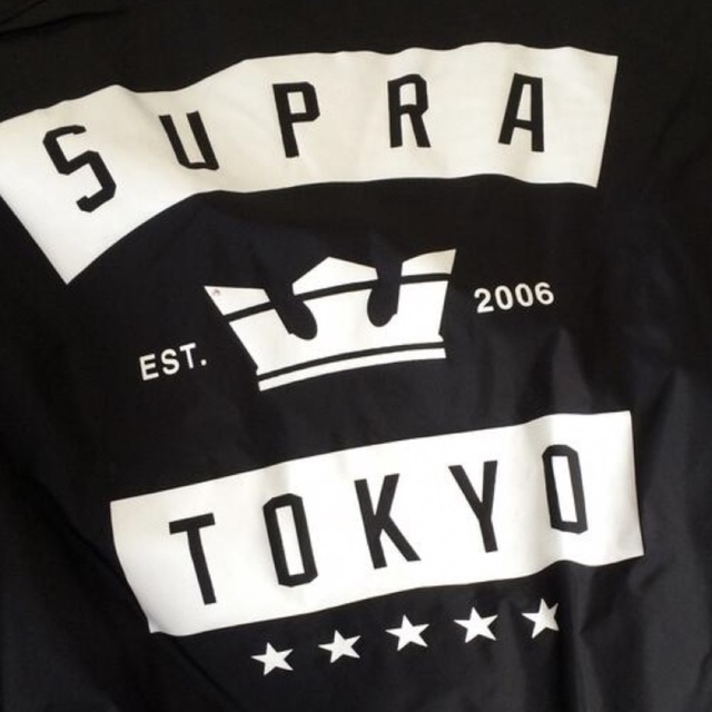 SUPRA コーチジャケット　黒　 Lサイズ　美品　STUSSY好きの方