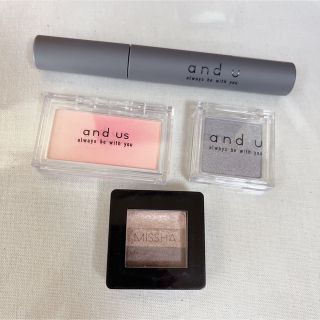 ミシャ(MISSHA)のミシャ and us 3coins アイシャドウ チーク マスカラ セット(アイシャドウ)