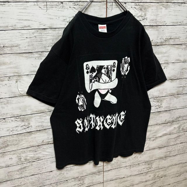 日本 【人気Lサイズ】シュプリーム☆ビッグロゴ　最高デザイン　定番カラー　半袖Tシャツ