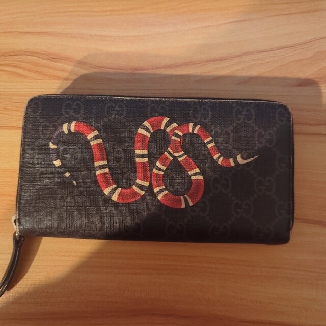 Gucci(グッチ)のGUCCI グッチ スネーク 蛇 長財布 財布 ラウンドファスナー メンズのファッション小物(長財布)の商品写真