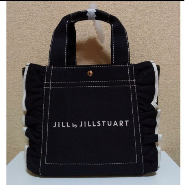 JILL by JILLSTUART(ジルバイジルスチュアート)の【新品】ジルバイジルスチュアート フリルトート(小) ブラック レディースのバッグ(ハンドバッグ)の商品写真