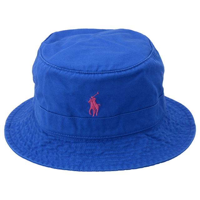 POLO RALPH LAUREN(ポロラルフローレン)のポロラルフローレン 710847165009 バケット帽子 ロイヤルブルーL/X メンズの帽子(ハット)の商品写真