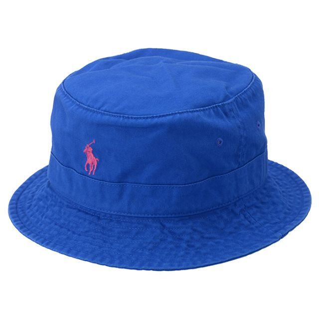POLO RALPH LAUREN(ポロラルフローレン)のポロラルフローレン 710847165009 バケット帽子 ロイヤルブルーL/X メンズの帽子(ハット)の商品写真