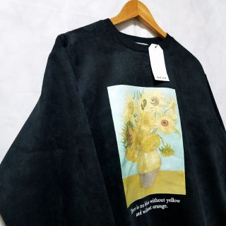 ひまわり　新品  トレーナー　ゴッホ の代表作　絵画 服(スウェット)