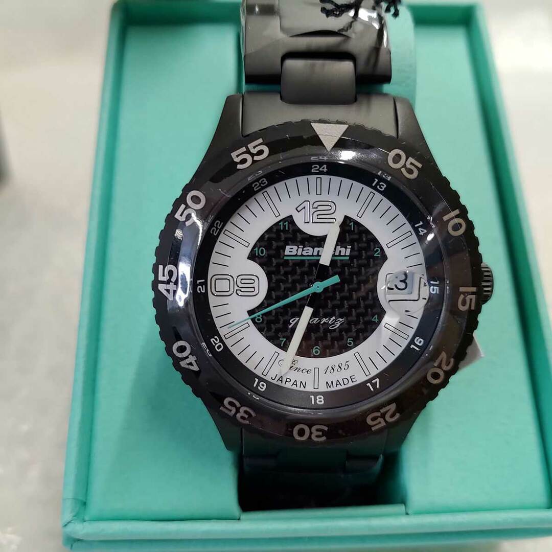 【未使用】ビアンキ BIANCHI SCUBA TX ブラック ホワイト 時計 ダイバーズウオッチ型腕時計 JP203ZOTWA メンズ
