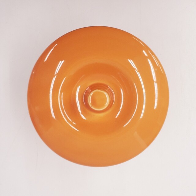 新品未使用　パステルカラー　かめ型　常滑焼　キャニスター　オレンジ　ミニ インテリア/住まい/日用品のインテリア小物(小物入れ)の商品写真