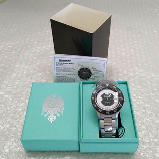 【未使用】ビアンキ BIANCHI SCUBA TX シルバー ホワイト 時計 ダイバーズウオッチ型腕時計 JP203ZOTWA メンズ(その他)