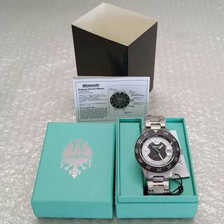 【未使用】ビアンキ BIANCHI SCUBA TX シルバー ホワイト 時計 ダイバーズウオッチ型腕時計 JP203ZOTWA メンズ(その他)