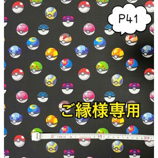 ※ご縁様専用　(P41)   ポケモン　生地　【48×50サイズ】(生地/糸)