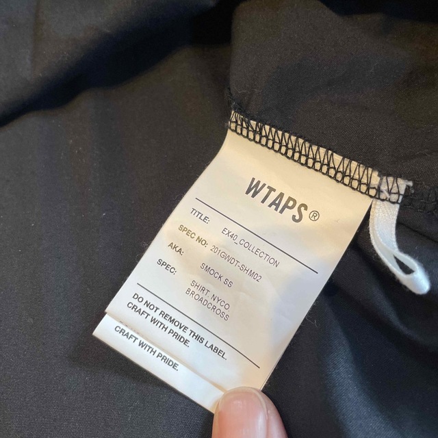 WTAPS 20ss smock ss shirt 黒 S - Tシャツ/カットソー(半袖/袖なし)