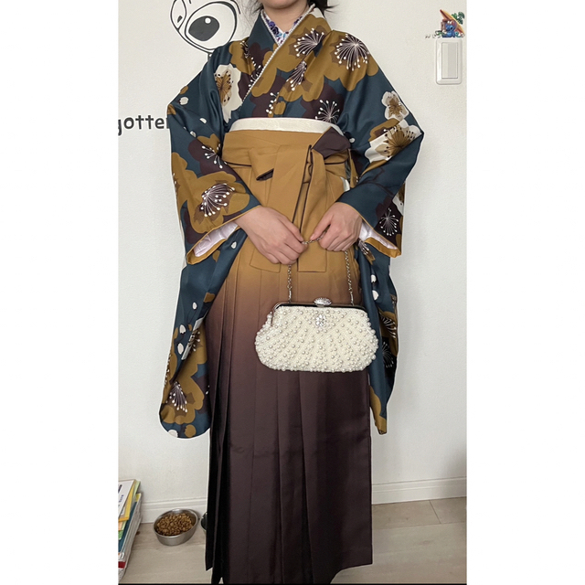 kimonomachi 袴セット 袖丈75×袖幅34(裄丈68)豪華9点セット 大切な