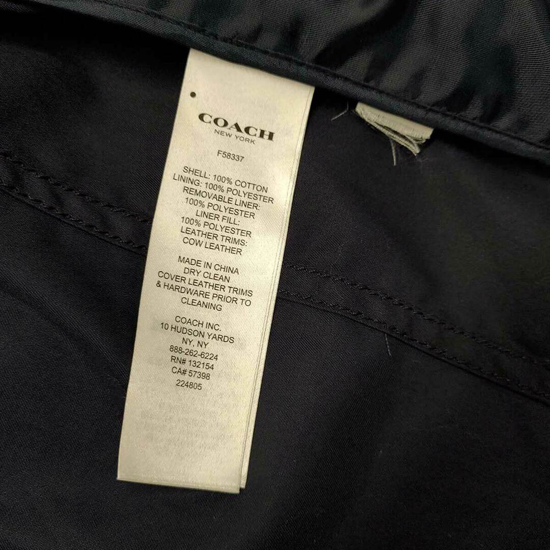 COACH コーチ M65 ミリタリーコート S ネイビー 中綿入りライナー付き