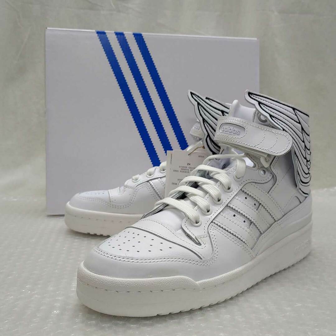 【未使用】ジェレミー・スコット × アディダス adidas オリジナルス フォーラム ウィングス 4.0 GX9445 ホワイト 25.5cm スニーカー メンズ