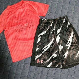 アンダーアーマー(UNDER ARMOUR)のアンダーアーマー　半袖　上下セット　130(ウェア)