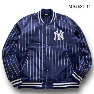 MAJESTIC】マジェスティック ヤンキース ストライプスタジャン (XL