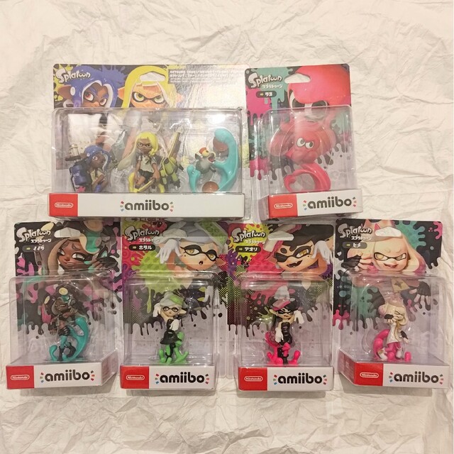 スプラトゥーンamiibo 8体セット アオリ、ホタル、ヒメ、イイダ、タコ