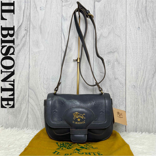 美品♡保存袋♡タグ付♡スターエンボス♡イルビゾンテ レザー