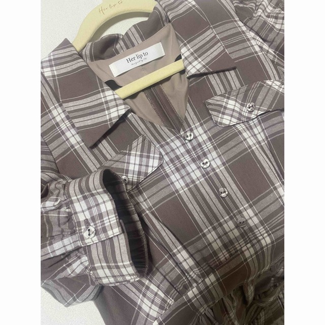 Bergamo Plaid Tiered Long Dress | angeloawards.com
