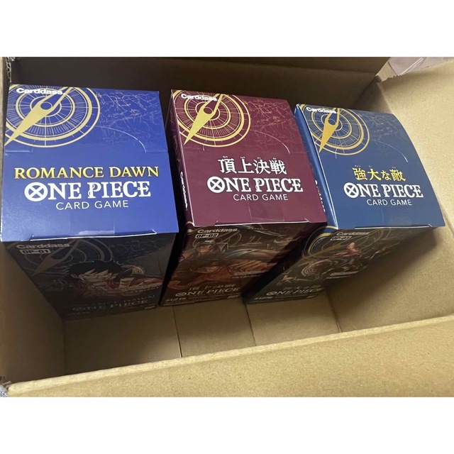 ロマンスドーン 頂上決戦 強大な敵 3BOX セット新品未開封　ワンピースカード