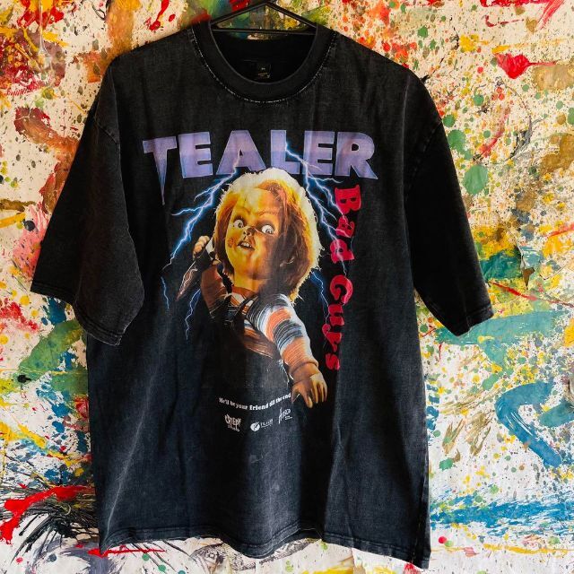 チャイルドプレイ チャッキー ホラー 映画 Tシャツ 半袖 黒 XL メンズ