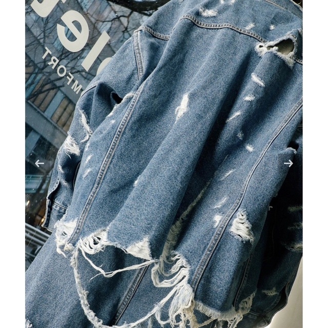 割引 販売 doublet DESTROYED DENIM JACKET 23SS デニム Gジャン