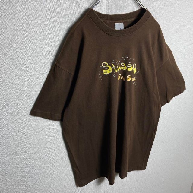 希少XLサイズ】ステューシー ビッグロゴ入り人気カラーTシャツ 即完売