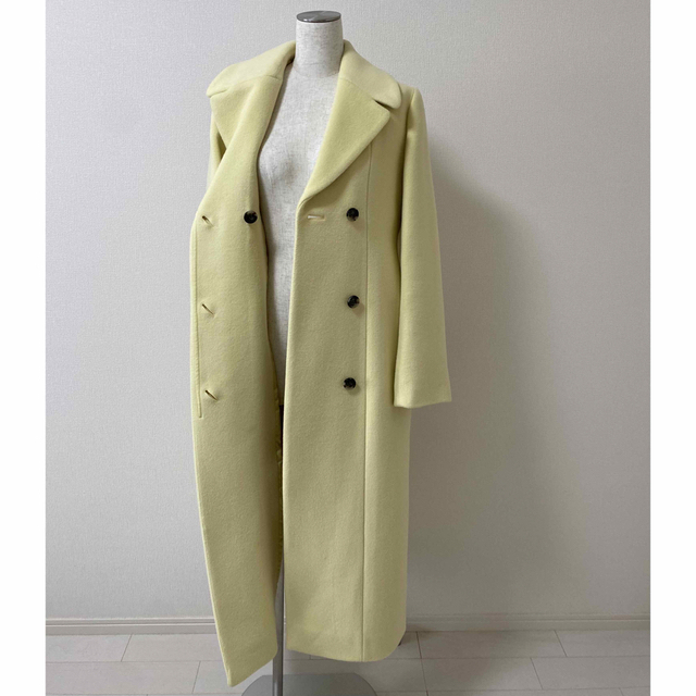 COS(コス)の期間限定セール　COS コス　イエロー　ウールコート　34  レディースのジャケット/アウター(ロングコート)の商品写真