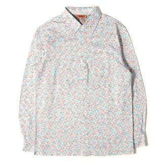 ミッソーニ(MISSONI)のMISSONI ミッソーニ シャツ マルチカラー 総柄 コットンシャツ マルチカラー M トップス カジュアルシャツ 長袖 ブランド定番 【メンズ】【中古】【美品】(シャツ)