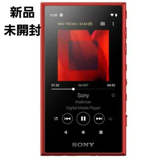 ソニー(SONY)の新品 ソニー ウォークマン Aシリーズ 16GB レッド(ポータブルプレーヤー)