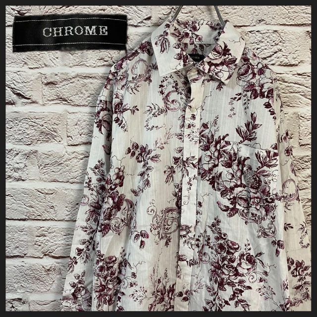 CHROME(クローム)のCHROME シャツ　花柄シャツ メンズ　レディース　[ L ] メンズのトップス(シャツ)の商品写真