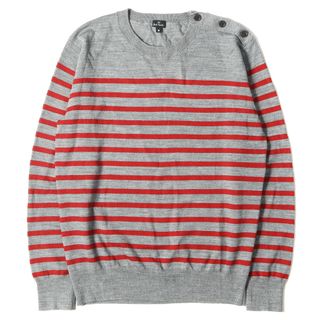 PS PaulSmithマルチストライプ ボーダー ニット 五部袖 XL