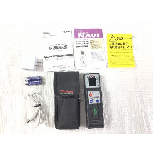 ☆中古品☆TAJIMA タジマ グリーンレーザー ZEROGSN-KJC 墨出し器 矩十字・横全周 本体＋受光器 ※コメント必読 66068